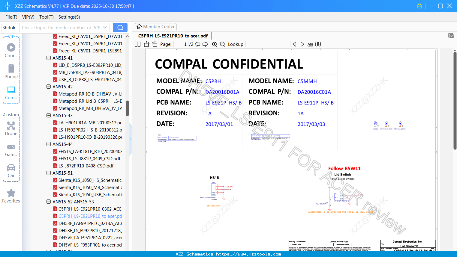 Laptop C5PRH_LS-E921PR10_to Acer